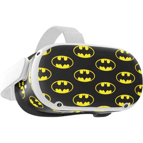 DC Comics Batman Logo Pattern Oculus Quest 2 Skin