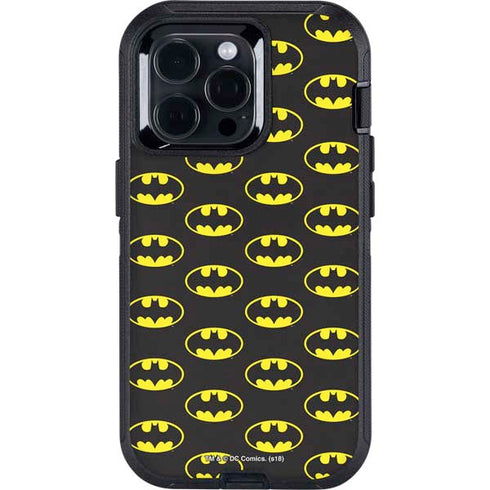 DC Comics Batman Logo All Over Print Otterbox Defender iPhone Skin