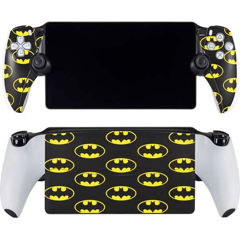 DC Comics Batman Logo All Over Print PlayStation Portal Remote Player Skin