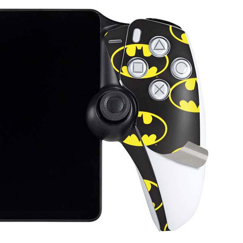 DC Comics Batman Logo All Over Print PlayStation Portal Remote Player Skin