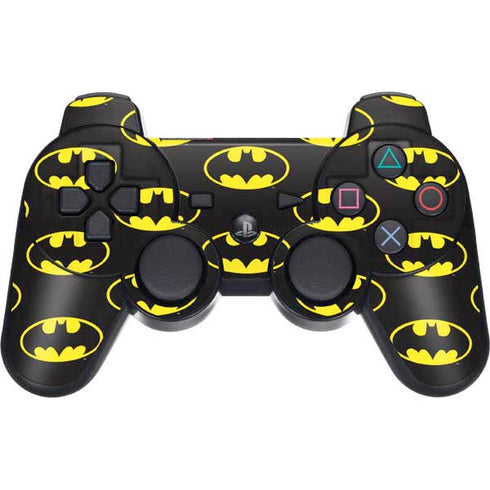 DC Comics Batman Logo Pattern PS3 Dual Shock wireless controller Skin