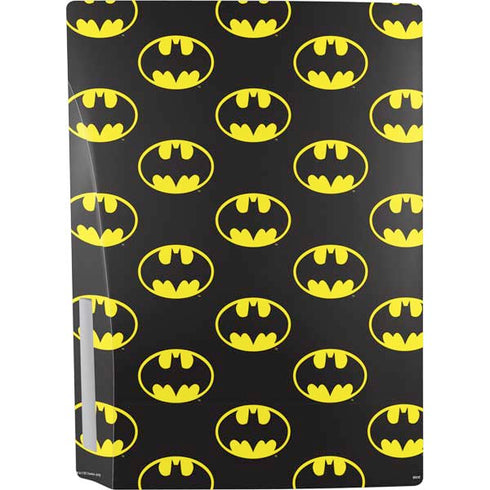 DC Comics Batman Logo Pattern PS5 Console Skin