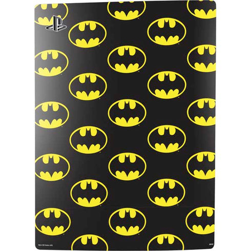 DC Comics Batman Logo Pattern PS5 Digital Edition Console Skin