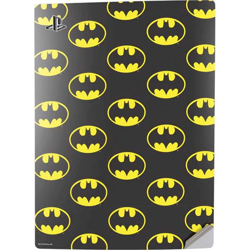 DC Comics Batman Logo Pattern PS5 Digital Edition Console Skin