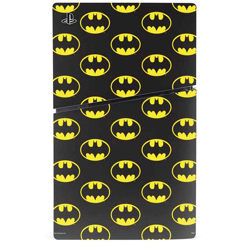 DC Comics Batman Logo All Over Print PS5 Slim Digital Edition Console Skin