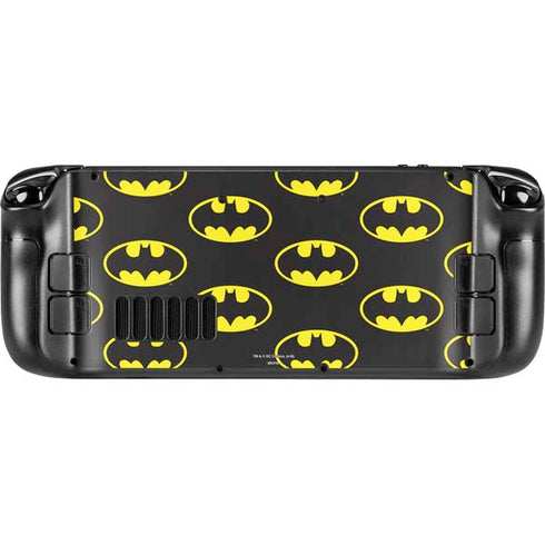 DC Comics Batman Logo Pattern Steam Deck Handheld Gaming Computer Skin
