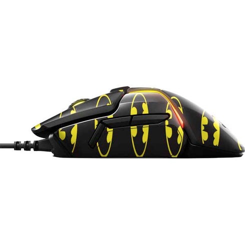 DC Comics Batman Logo Pattern SteelSeries Rival 600 Gaming Mouse Skin