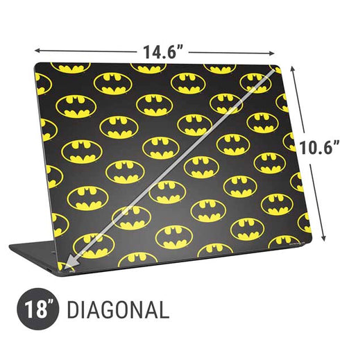 DC Comics Batman Logo Pattern Universal Laptop 18in (14.6 x 10.6in) Skin