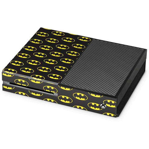 DC Comics Batman Logo Pattern Xbox One Console Skin