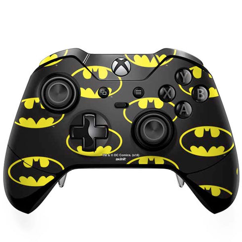 DC Comics Batman Logo Pattern Xbox One Elite Controller Skin