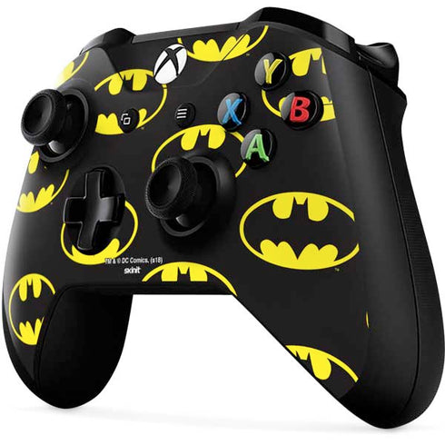 DC Comics Batman Logo Pattern Xbox One X Controller Skin