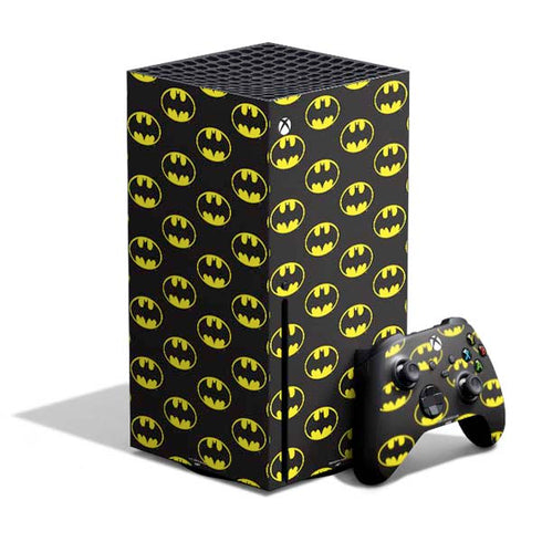 DC Comics Batman Logo Pattern Xbox Series X Bundle Skin
