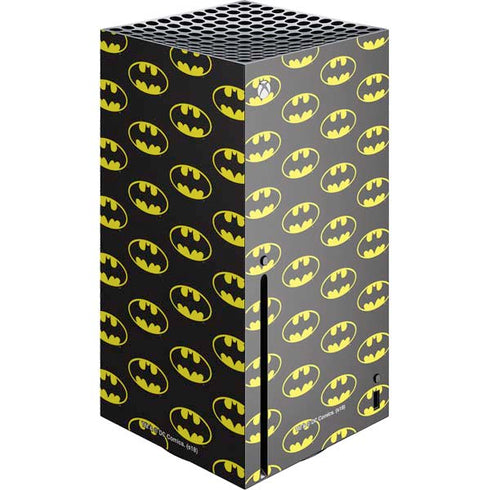 DC Comics Batman Logo Pattern Xbox Series X Console Skin