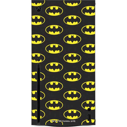 DC Comics Batman Logo Pattern Xbox Series X Console Skin