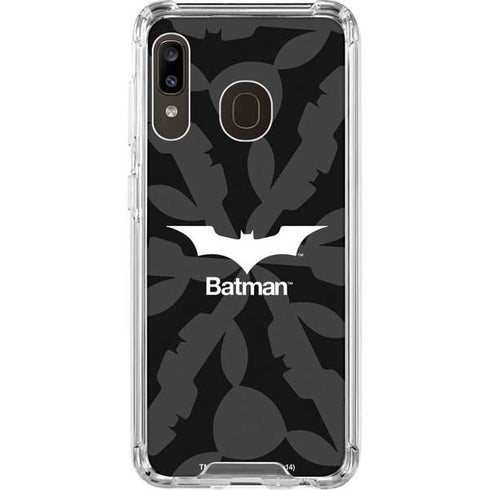 DC Comics Batman Dark Knight Logo Galaxy A30 Clear Case