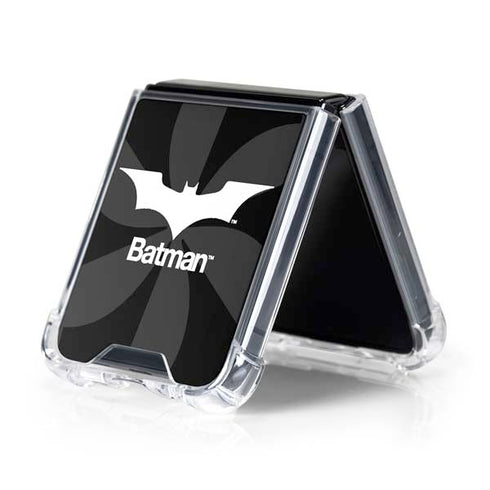 DC Comics Batman Dark Knight Logo Galaxy Z Flip5 5G Clear Case