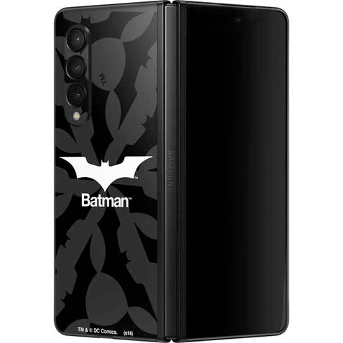 DC Comics Batman Dark Knight Logo Galaxy Z Fold3 5G Skin