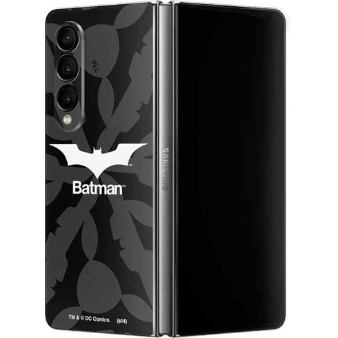 DC Comics Batman Dark Knight Logo Galaxy Z Fold4 5G Skin