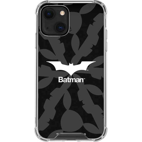 DC Comics Batman Dark Knight Logo iPhone 14 Plus Clear Case