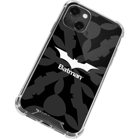 DC Comics Batman Dark Knight Logo iPhone 14 Plus Clear Case