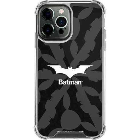 DC Comics Batman Dark Knight Logo iPhone 15 Pro Max Clear Case