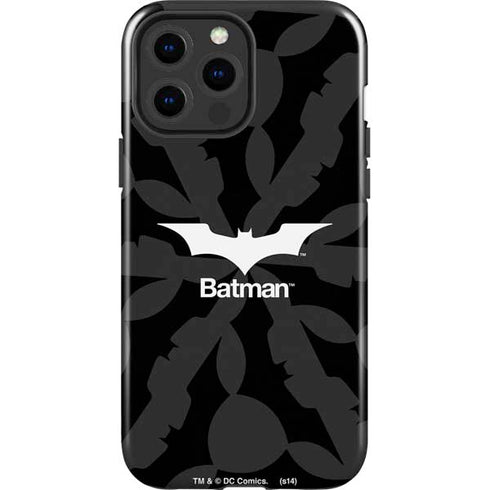 DC Comics Batman Dark Knight Logo iPhone 14 Pro Max Impact Case