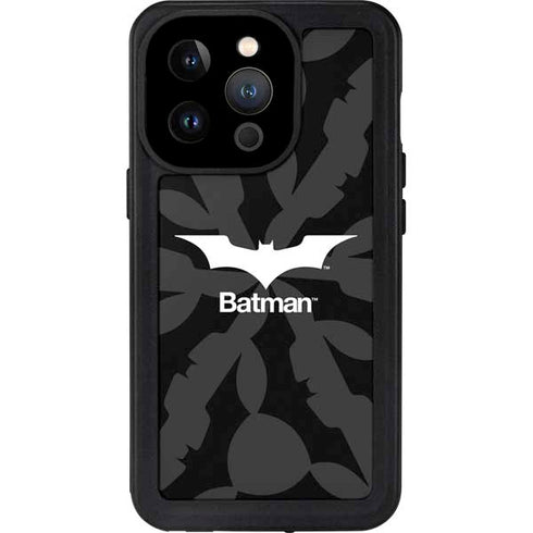 DC Comics Batman Dark Knight Logo iPhone 14 Pro Waterproof Case