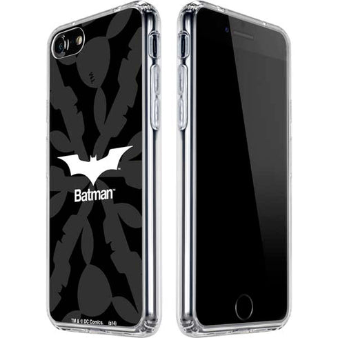 DC Comics Batman Dark Knight Logo iPhone SE (2nd & 3rd Gen) Clear Case
