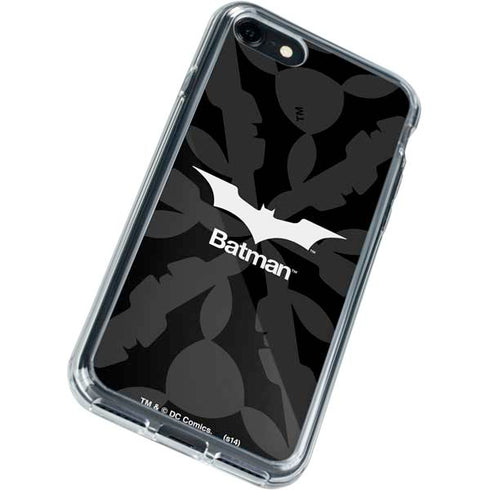 DC Comics Batman Dark Knight Logo iPhone SE (2nd & 3rd Gen) Clear Case