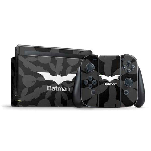 DC Comics Batman Dark Knight Logo Nintendo Switch Bundle Skin
