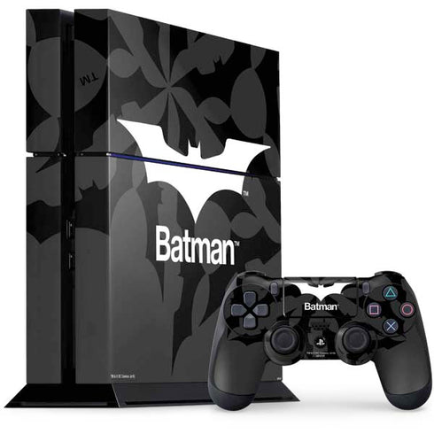 DC Comics Batman Dark Knight Logo PS4 Console and Controller Bundle Skin
