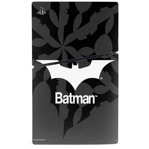 DC Comics Batman Dark Knight Logo PS5 Slim Disk Bundle Skin
