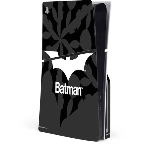 DC Comics Batman Dark Knight Logo PS5 Slim Disk Console Skin