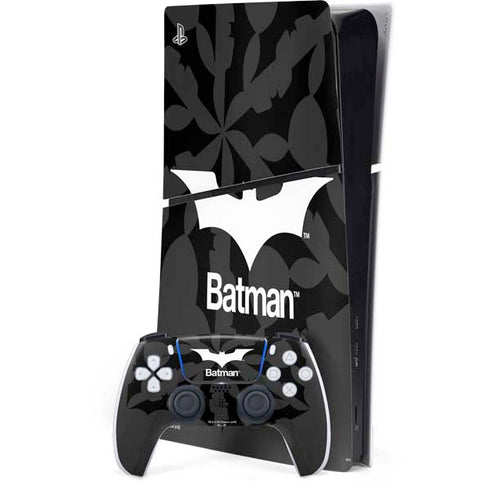 DC Comics Batman Dark Knight Logo PS5 Slim Digital Edition Console Skin