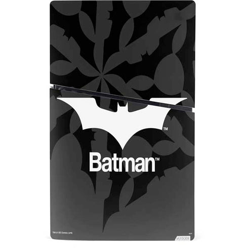 DC Comics Batman Dark Knight Logo PS5 Slim Digital Edition Console Skin