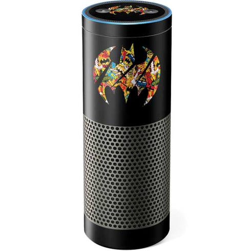 DC Comics Batman Silhouette Logo Vintage Pattern Amazon Echo Skin