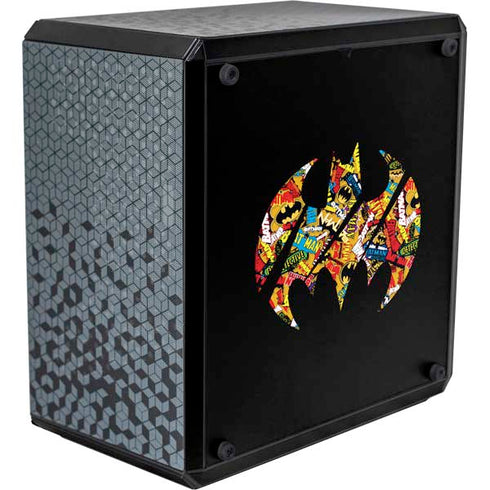 DC Comics Batman Silhouette Logo Vintage Pattern Cooler Master MasterBox Q300L Mini Tower Skin