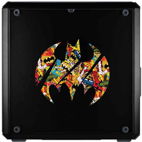 DC Comics Batman Silhouette Logo Vintage Pattern Cooler Master MasterBox Q300L Mini Tower Skin