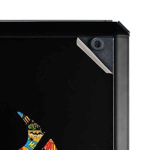 DC Comics Batman Silhouette Logo Vintage Pattern Cooler Master MasterBox Q300L Mini Tower Skin