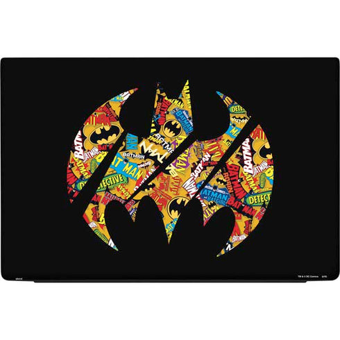 DC Comics Batman Silhouette Logo Vintage Pattern Dell Vostro Skin