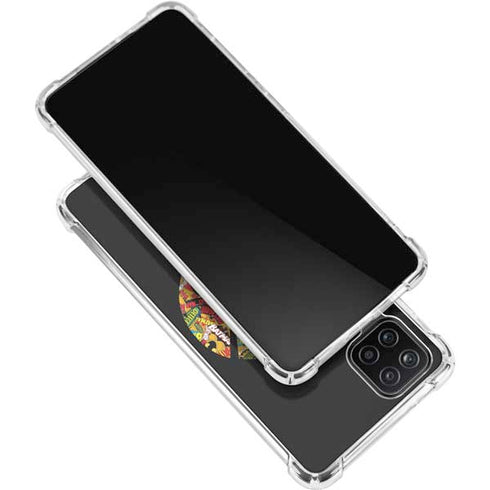 DC Comics Batman Silhouette Logo Vintage Pattern Galaxy A12 Clear Case