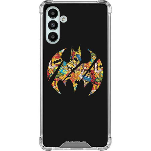 DC Comics Batman Silhouette Logo Vintage Pattern Galaxy A13 5G Clear Case