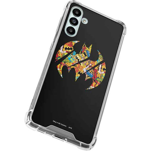 DC Comics Batman Silhouette Logo Vintage Pattern Galaxy A13 5G Clear Case