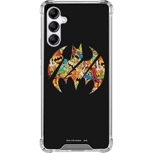 DC Comics Batman Silhouette Logo Vintage Pattern Galaxy A15 5G Clear Case