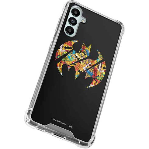 DC Comics Batman Silhouette Logo Vintage Pattern Galaxy A15 5G Clear Case