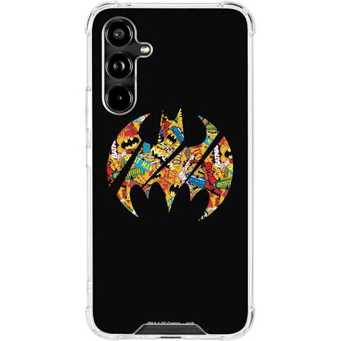 DC Comics Batman Silhouette Logo Vintage Pattern Galaxy A54 5G Clear Case