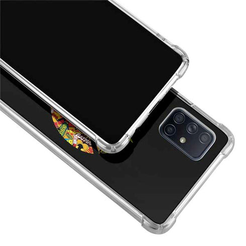 DC Comics Batman Silhouette Logo Vintage Pattern Galaxy A71 5G Clear Case
