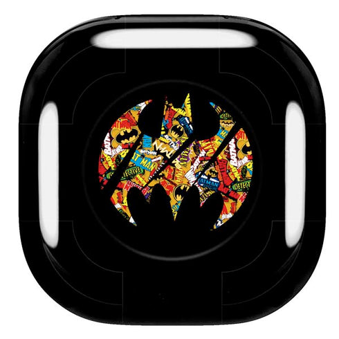 DC Comics Batman Silhouette Logo Vintage Pattern Galaxy Buds Pro Skin