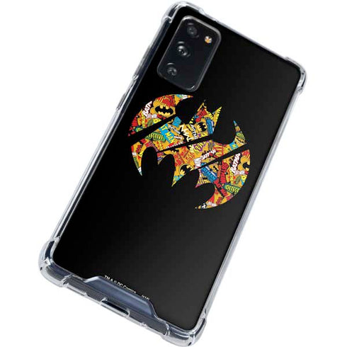 DC Comics Batman Silhouette Logo Vintage Pattern Galaxy S20 FE Clear Case