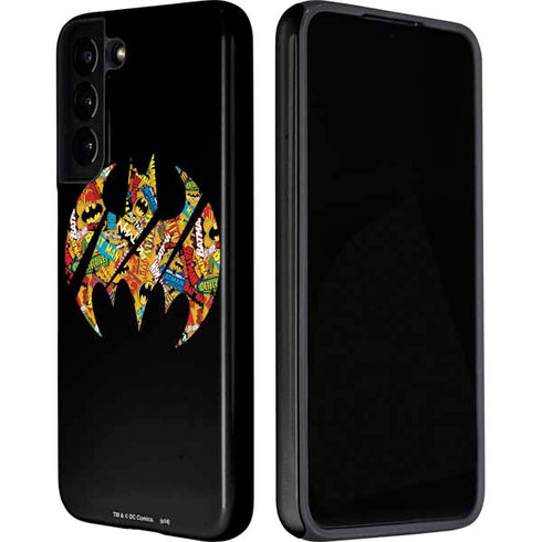 DC Comics Batman Silhouette Logo Vintage Pattern Galaxy S22 Pro Case